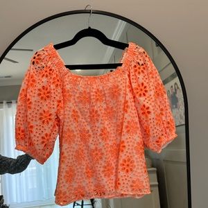 Lilly Pulitzer Eyelet Blouse NWT Originally $148.00